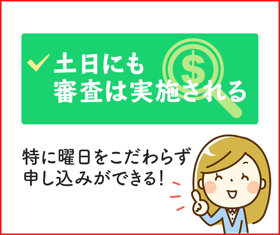 dカード GOLDは土日にも審査は実施される