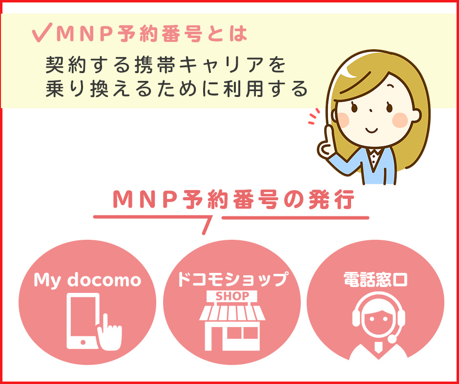 ドコモからMNP予約番号を発行してもらう