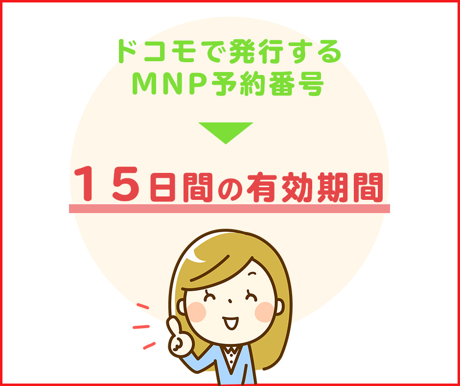 MNP予約番号には有効期限あり