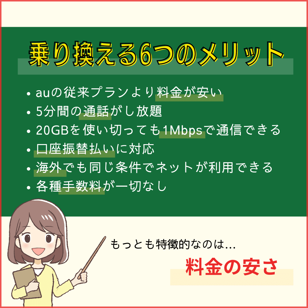 auからahamoの乗り換えるメリット｜料金の比較は圧倒的！