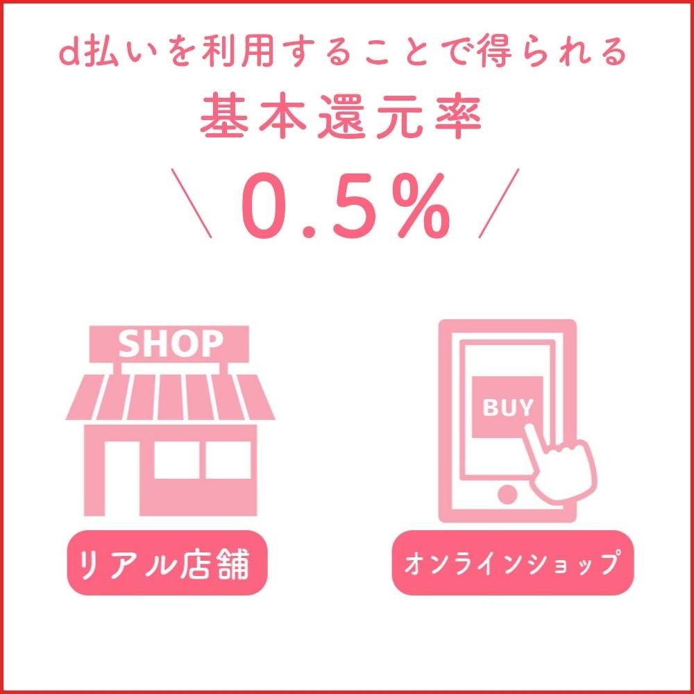 d払いの通常ポイントで0.5%還元